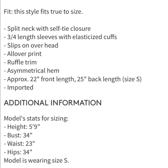 Lucky Brand Miriam Ruffle Peasant Blouse - Picture 4 of 4